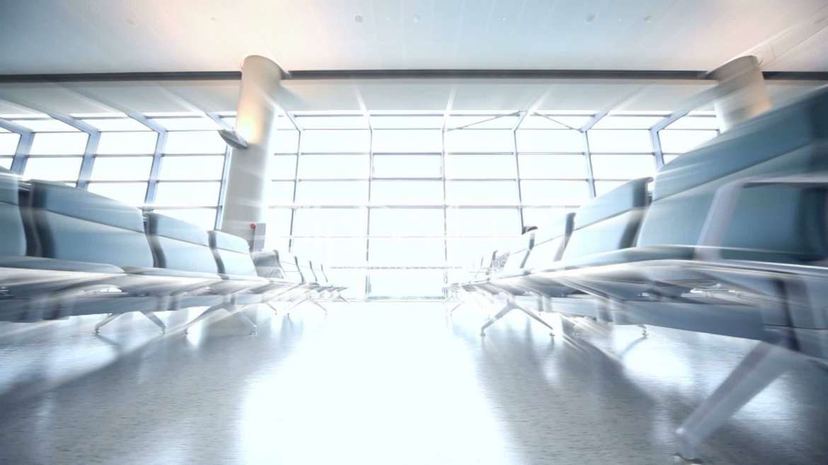 Salle d'embarquement de l'aéroport